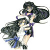 Sailor Astera and her RP sister, Sailor Obsidia