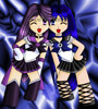 Sailor Astera and Sailor Obsidia