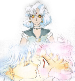 Sailor Sun with Helios and Chibiusa